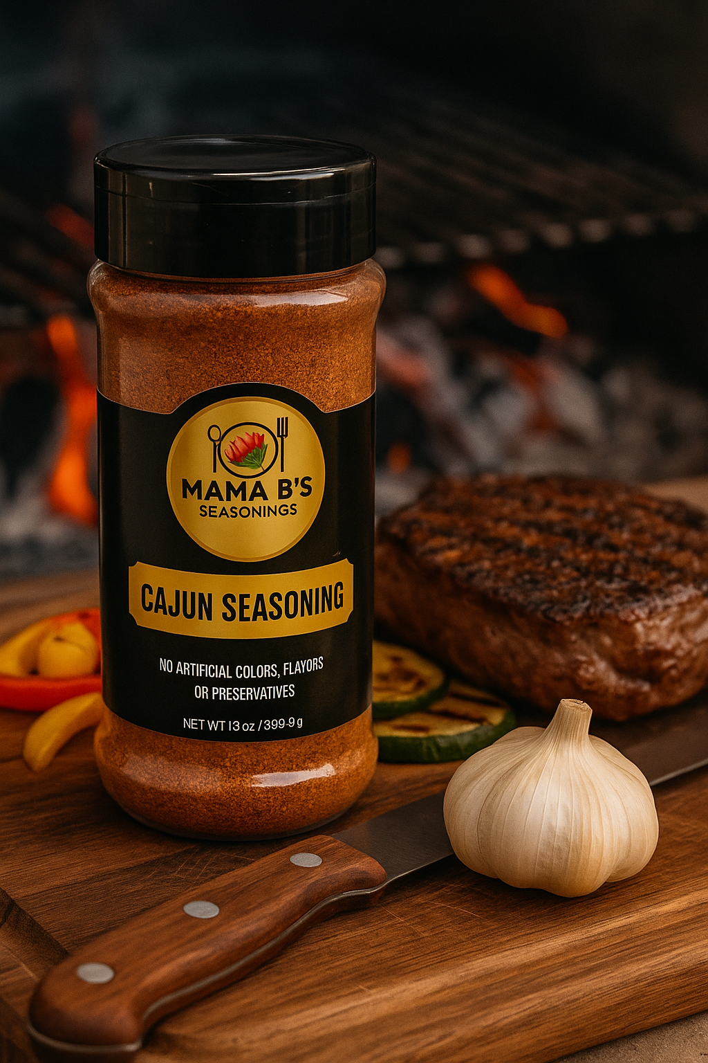 Mama B’s Cajun Seasoning – Bold & Zesty Blend