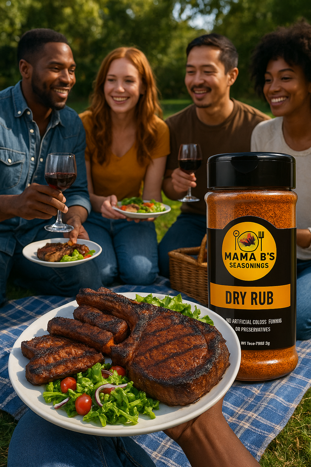 Mama B’s Dry Rub – Smoky, Sweet & Savory BBQ Blend